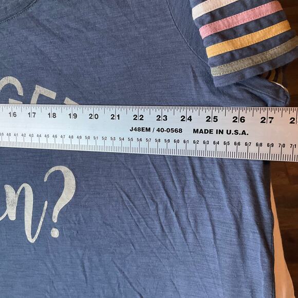 Maurices Women Short Sleeve Crewneck T-shirt Size 2XL, Blue, Can I Get An Amen? - Picture 4 of 8